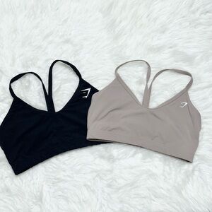 Gymshark Black and Tan Sports Bras